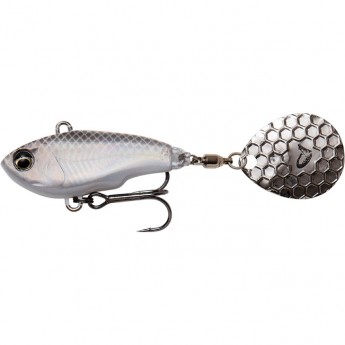 Блесна SAVAGE GEAR Fat Tail Spin 5.5cm 9g S White Silver