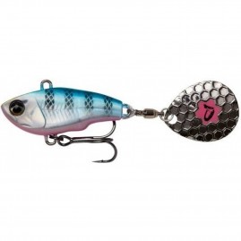 Блесна SAVAGE GEAR Fat Tail Spin 6.5cm 16g Sinking Blue Silver Pink