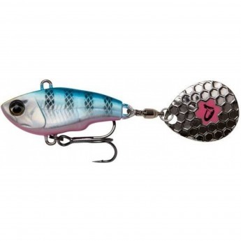 Блесна SAVAGE GEAR Fat Tail Spin 8cm 24g Sinking Blue Silver Pink