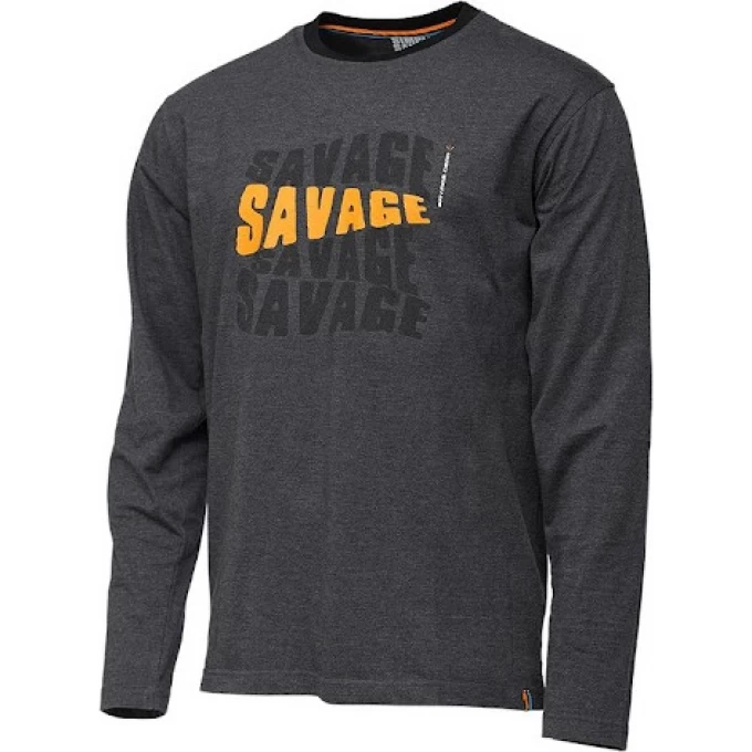 Футболка SAVAGE GEAR Simply Savage Logo Tee Long Sleeve L 57663