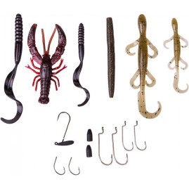 Набор приманок SAVAGE GEAR Black Bass Pro Pack Kit 33pcs Набор приманок SAVAGE GEAR Black Bass Pro Pack Kit 33pcs