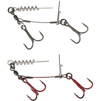 Оснастка SAVAGE GEAR Carbon49 Corkscrew Stinger 2x#2/0 31kg 2pcs