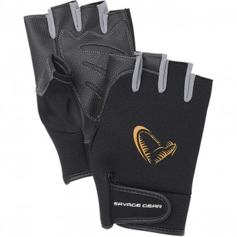 Перчатки SAVAGE GEAR Neoprene Half Finger M Black