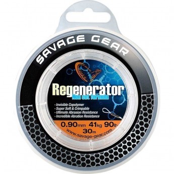 Поводковый материал SAVAGE GEAR Regenerator Mono 30m 1.28mm 76kg 167lb Поводковый материал SAVAGE GEAR Regenerator Mono 30m 1.28mm 76kg 167lb