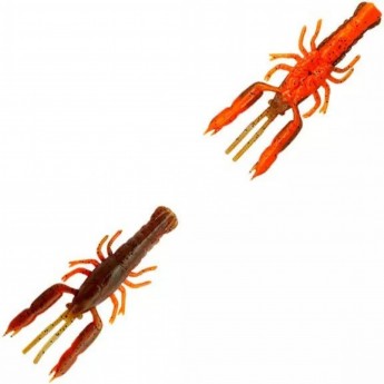 Приманка SAVAGE GEAR 3D Crayfish Rattling (5.5см) Brown Orange (упаковка - 8шт)