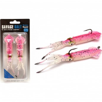 Приманка SAVAGE GEAR 3D TPE Swim Squid 125mm 25g Pink Glow 2pcs