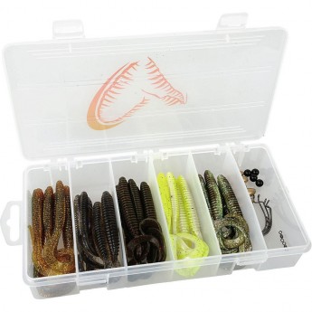 Приманка SAVAGE GEAR Rib Worm Kit 30+17pcs Приманка SAVAGE GEAR Rib Worm Kit 30+17pcs