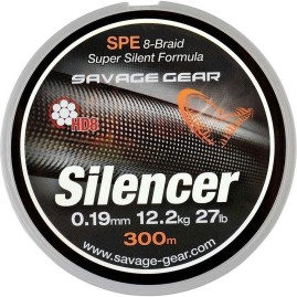 Шнур SAVAGE GEAR HD8 Silencer Braid 300m 0.32mm 58lbs 26kg Green