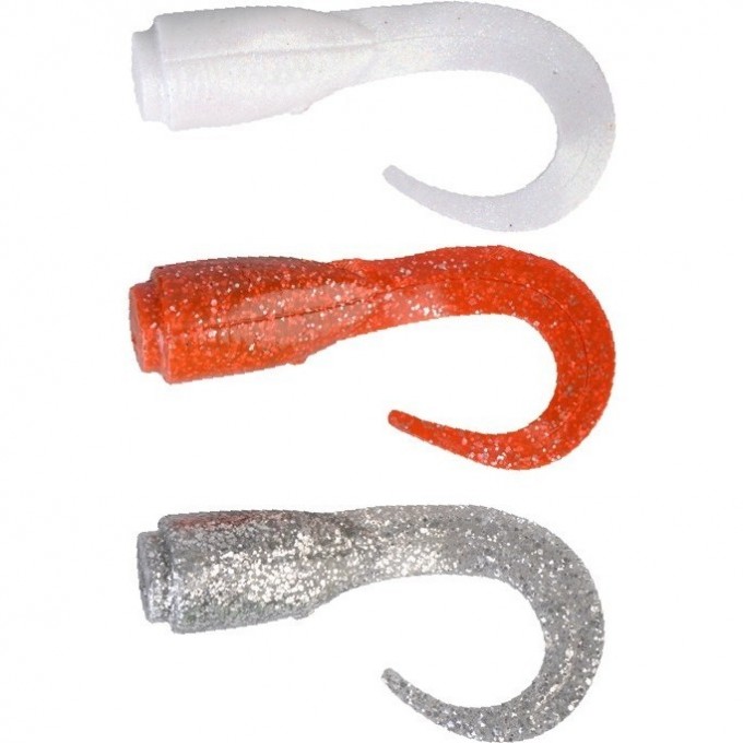 Сменные хвосты для SAVAGE GEAR 3D LB Hard Eel Short 17 3шт Orange/Silver/ White 48560