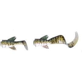 Сменные хвосты для SAVAGE GEAR 3D LB Hybrid Pike 25 07-Green Silver Pike
