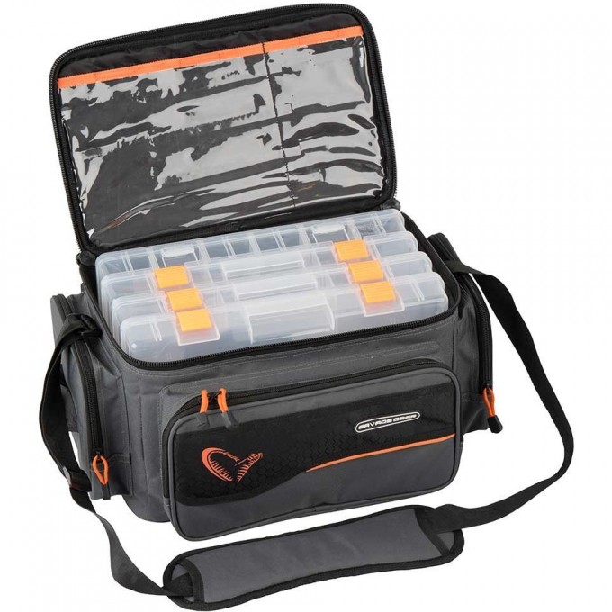 Сумка SAVAGE GEAR System Box Bag M 3 boxes & PP Bags (20x40x29cm) 54776