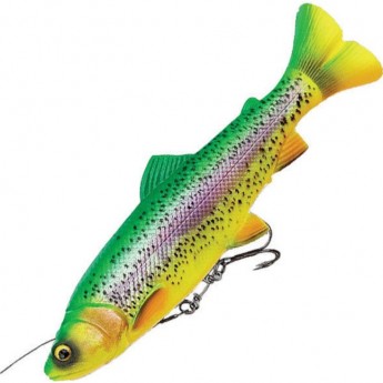 Воблер SAVAGE GEAR 4D Linethru Pulse Tail Trout 16см 51г Slow Sinking Firetrout