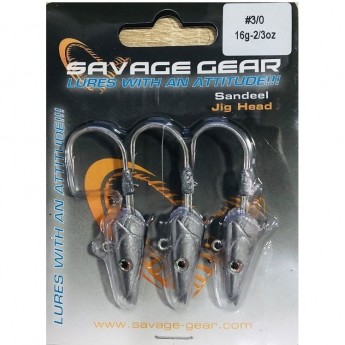 Savage Gear Sandeel V2 Weedless Jighead #3/0 15g 3pcs
