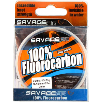 Леска SAVAGE GEAR 100% Fluoro Carbon 0.49 35m 13.6kg 42062