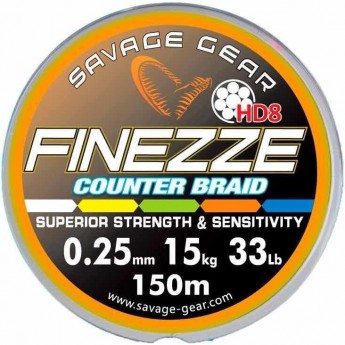 Шнур SAVAGE GEAR Finezze HD8 230m multicolor 0.40mm 36.3kg 47551